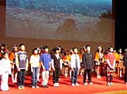 市内小中学生のリレーメッセージ