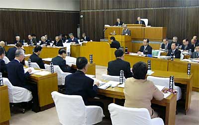 20日開会した現燕市議会最後の定例会