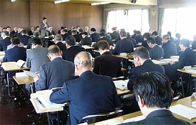 22日開かれた三条市の3月定例会の議案説明