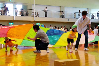 17日行われた燕市立4幼稚園の合同運動会