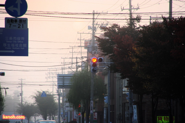 朝霧-第二産業道路と市役所通りの交差点
