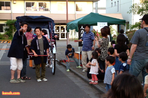 人力車の会場内回遊