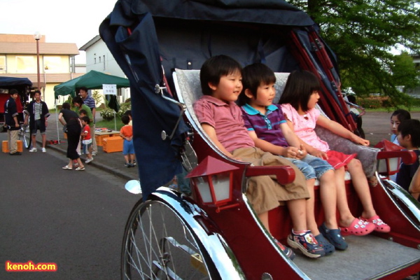 人力車の会場内回遊