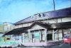 【中学校の部】三条市青少年育成市民会議会長賞「三条駅」神山裕作(第一中1年)