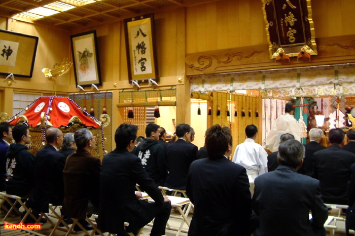 三条まつり14日、宵宮、神事