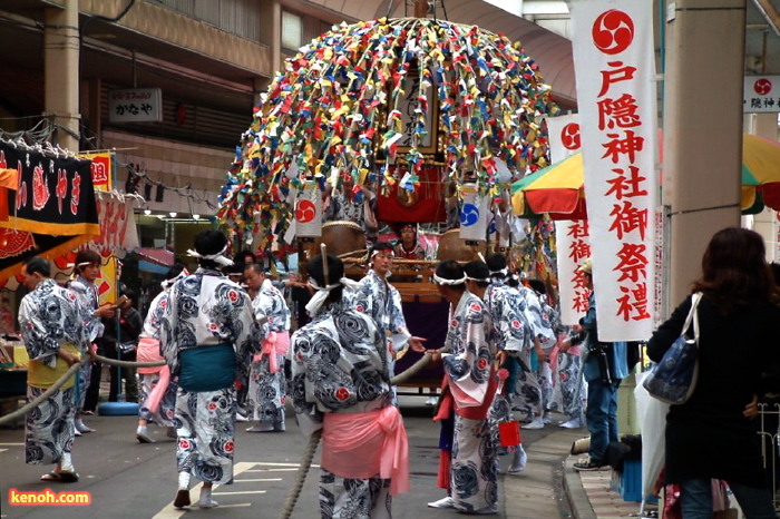 燕市・戸隠神社春季例大祭、木場小路
