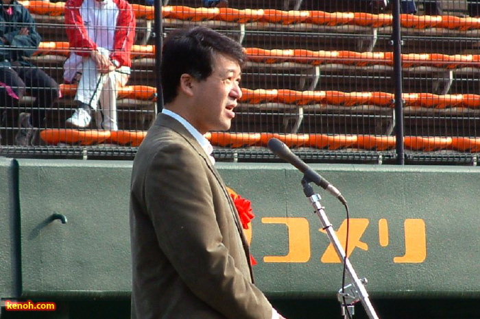 開会式、泉田知事の祝辞