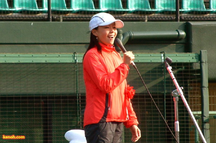 さんじょうハーフマラソンのゲストランナー千葉真子さん