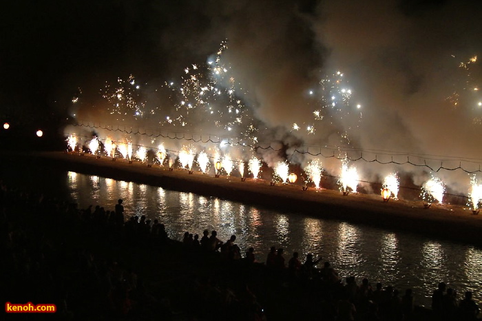 第24回加茂川夏祭り／噴水花火