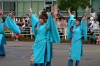 飛燕夏まつり／燕駅前でのオープニング踊り