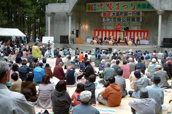 アトラクションの和太鼓演奏