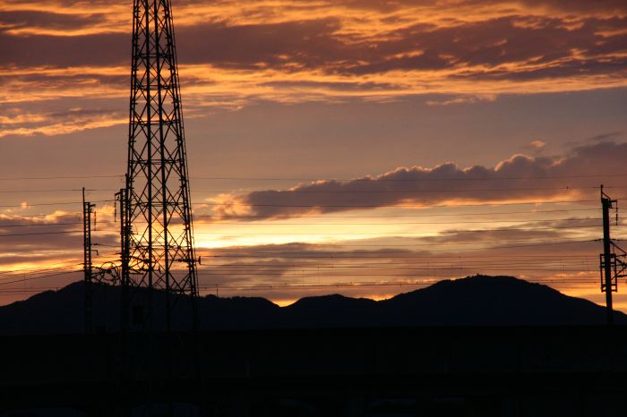 14日の夕焼け