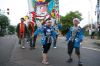 三条凧合戦前夜祭の凧パレード