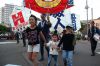 三条凧合戦前夜祭の凧パレード