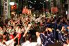 吉田まつりの民謡流し