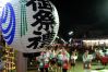 吉田まつりの民謡流し