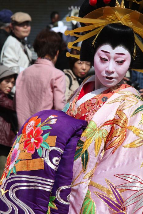 撮影用のおいらん染井吉野太夫