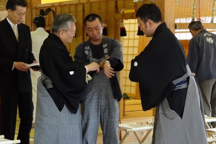 行列実施で打ち合わせ