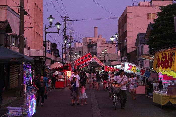 吉田諏訪神社の露店