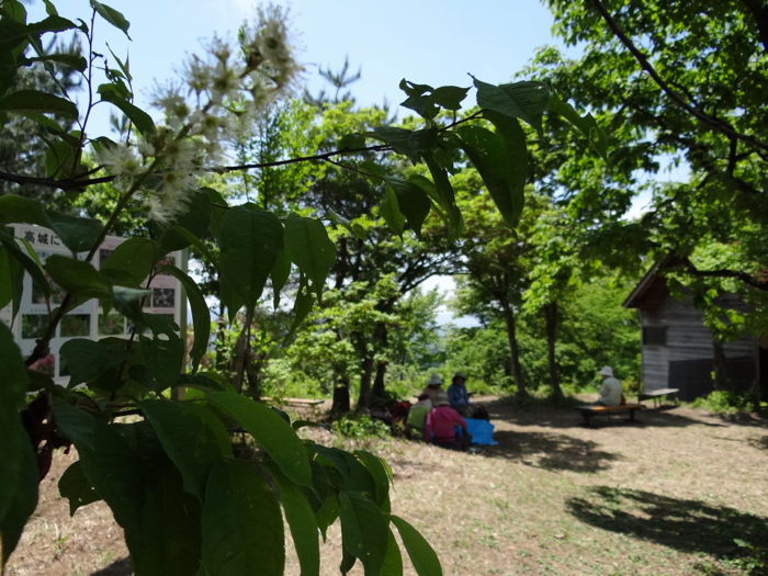 １　標高323m、高城城址