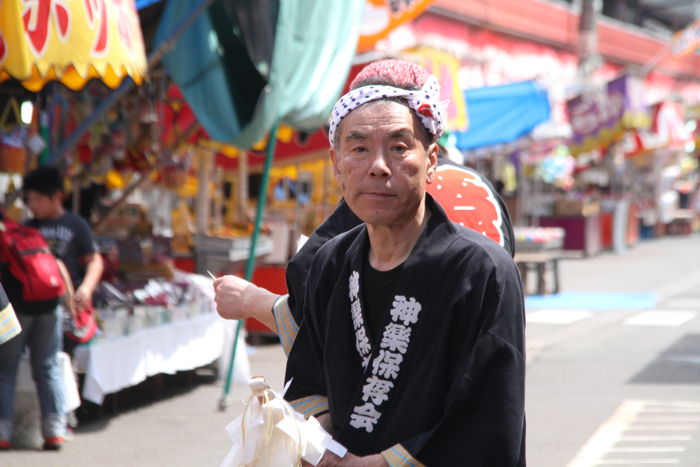 上横町神楽保存会の石黒正明会長