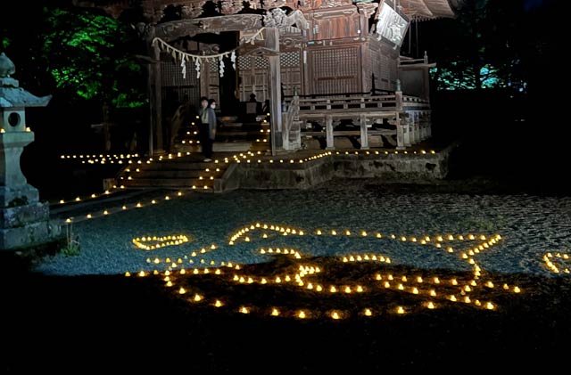 日枝神社のキャンドルライトアップ