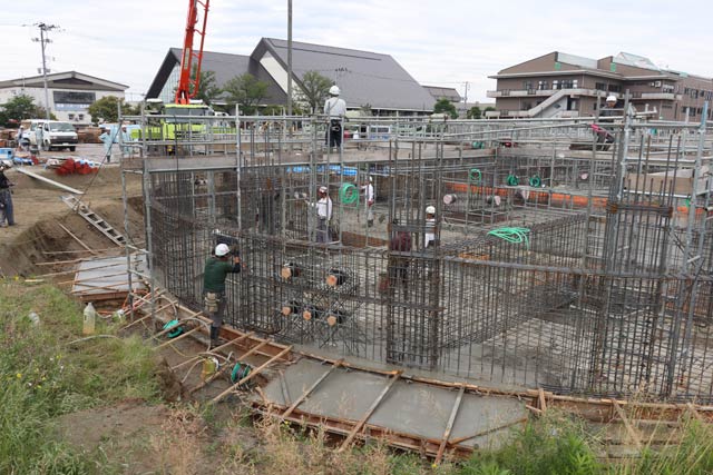 建設が進む屋内こども遊戯施設