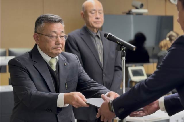 分水北小検討委員会の遠藤委員長