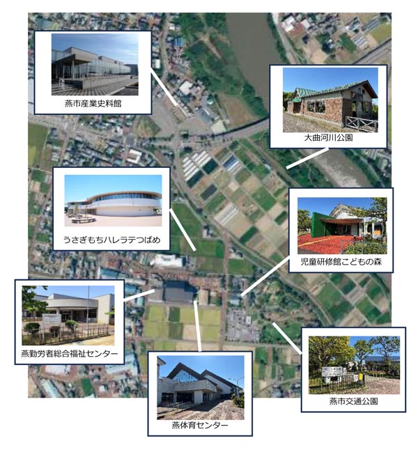 公共施設が集積する県央大橋西詰エリア