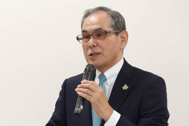 田上町商工会長の野澤会長