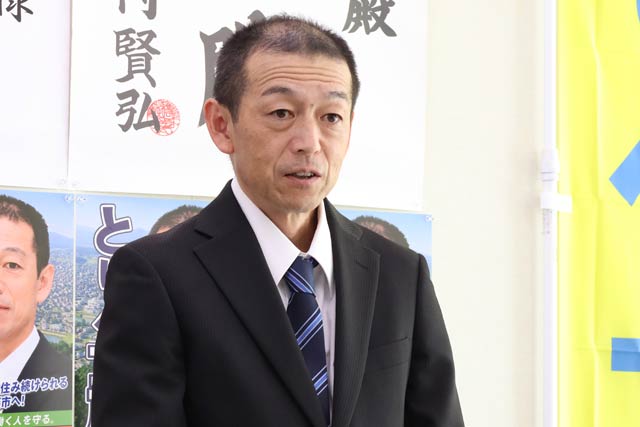 【燕市議選】新人の鳥部一彦氏が立候補を正式表明　「現場の声を市政に」