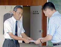 水辺の広場が三条市の交通安全に5万円を寄付
