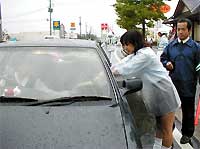 秋の全国交通安全運動初日に燕市で街頭指導