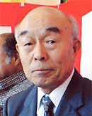 市展賞の顔、彫刻、大谷秀作さん(72)=荒町1=『K氏頭部』