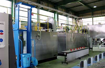 稼働を始めた新潟県中央衛生センター組合の生ごみ減容堆肥化施設