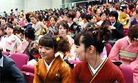 驚くほど静かだった成人式会場