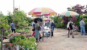 5日まで新潟県花き流通センターで開かれている保内園芸植木まつり