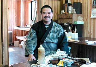 県展賞を受賞した漆芸の渡辺裕之さん