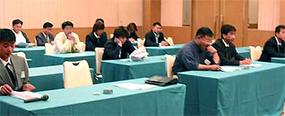 県自動車整備振興会中越支部青年部会の平成14年度総会