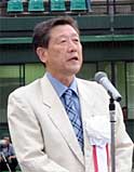 名誉大会長の高橋一夫三条市長