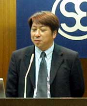 講師の東陽理化学研究所・兼古隆行会長