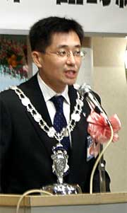 2003年度理事長に就任した杉野真司さん