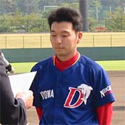 最高殊勲選手賞の共和工業(株)Bの小熊清投手