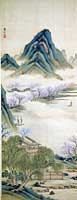 桃源郷山水画