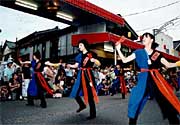ことしの飛燕夏まつりのよさこいソーラン