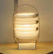 廃蛍光灯を再利用した作品