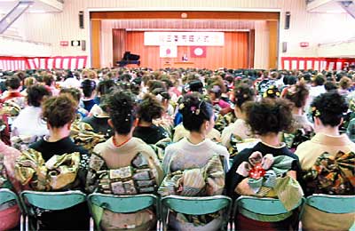 ことしも「春分の日」に行われた三条市成人式