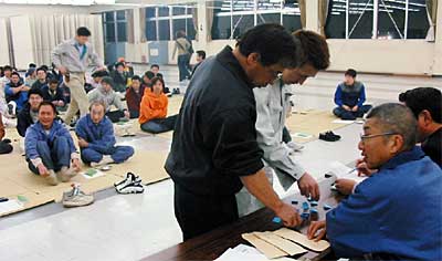 1日の三条野球連盟理事会で行われた市長杯争奪大会の組み合わせ抽選