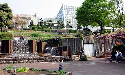 10、11日と春の保内公園まつりが開かれる保内公園は春の息吹に囲まれる