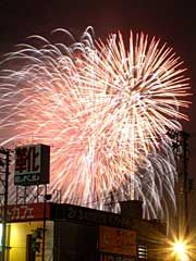 昨年の三条夏まつりの大花火大会
